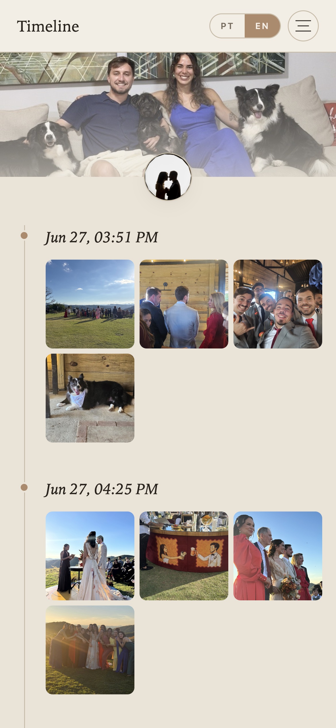 Wedding timeline